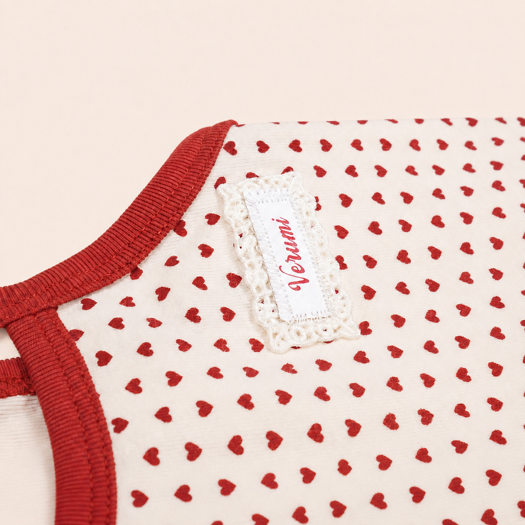 Heart Me Red Heart Print Dog Tank Top for Small Dogs
